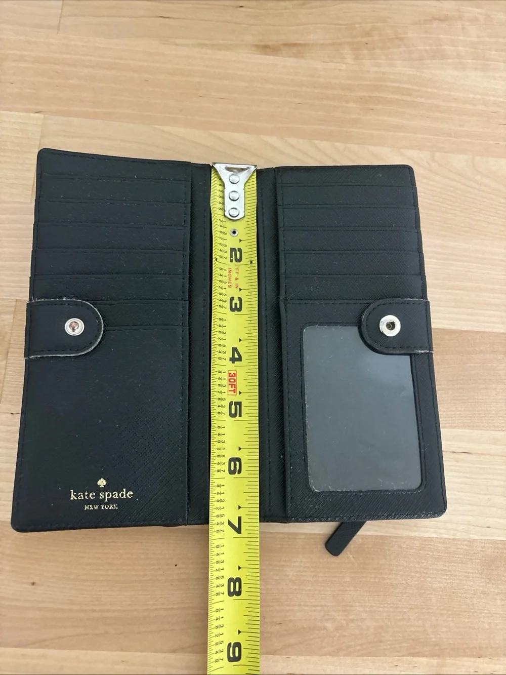 kate spade Cream and Black Bicolor Continental Wallet